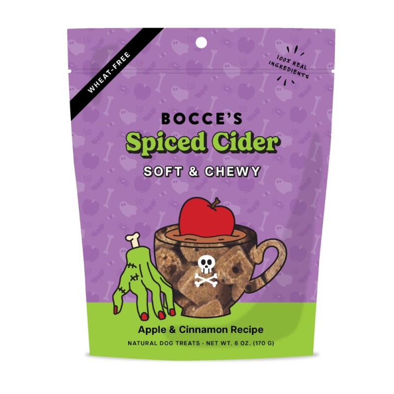 Bocce's Bakery Soft & Chewy Dog Treats - Apple & Cinnamon Recipe - Spiced Cider
