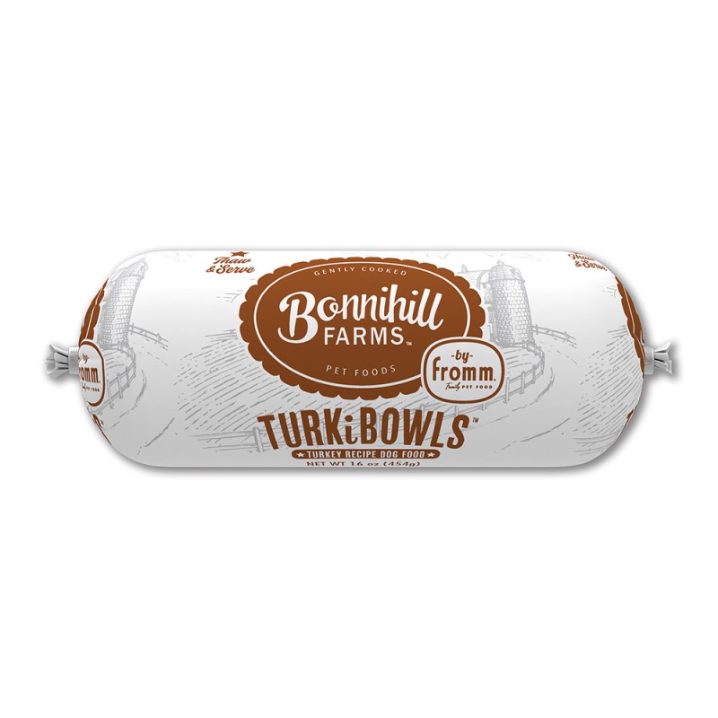 Bonnihill Farms - Gently Cooked Sous Vide Frozen Dog Food - Nutrient Rich TurkiBowls - For All Dog Breeds & Ages