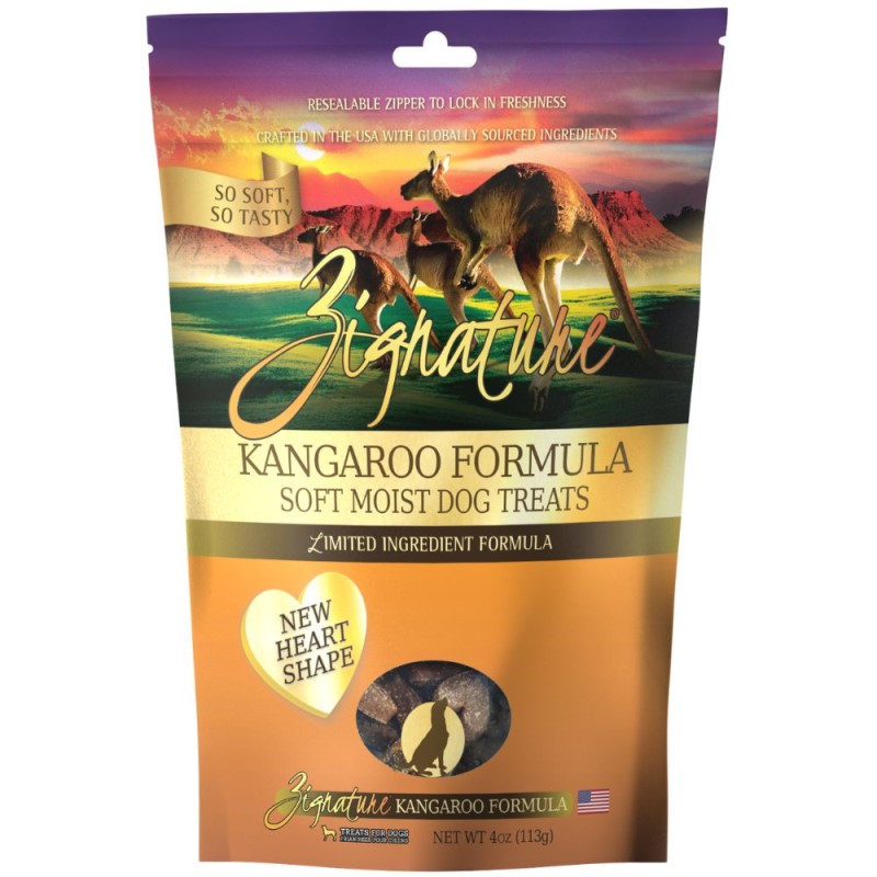Zignature Soft Moist Dog Treats - Limited Ingredient Training Rewards - Kangaroo Formula
