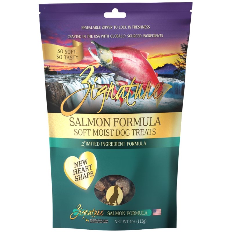 Zignature Soft Moist Dog Treats - Limited Ingredient Training Rewards - Salmon Formula