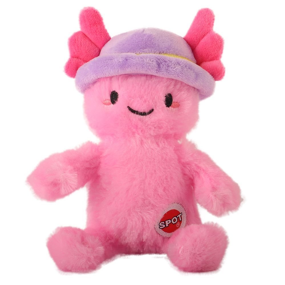Spot Axolotl with Hat Dog Toy - Soft Squeaky Plush for Interactive Play & Cuddles - Assorted