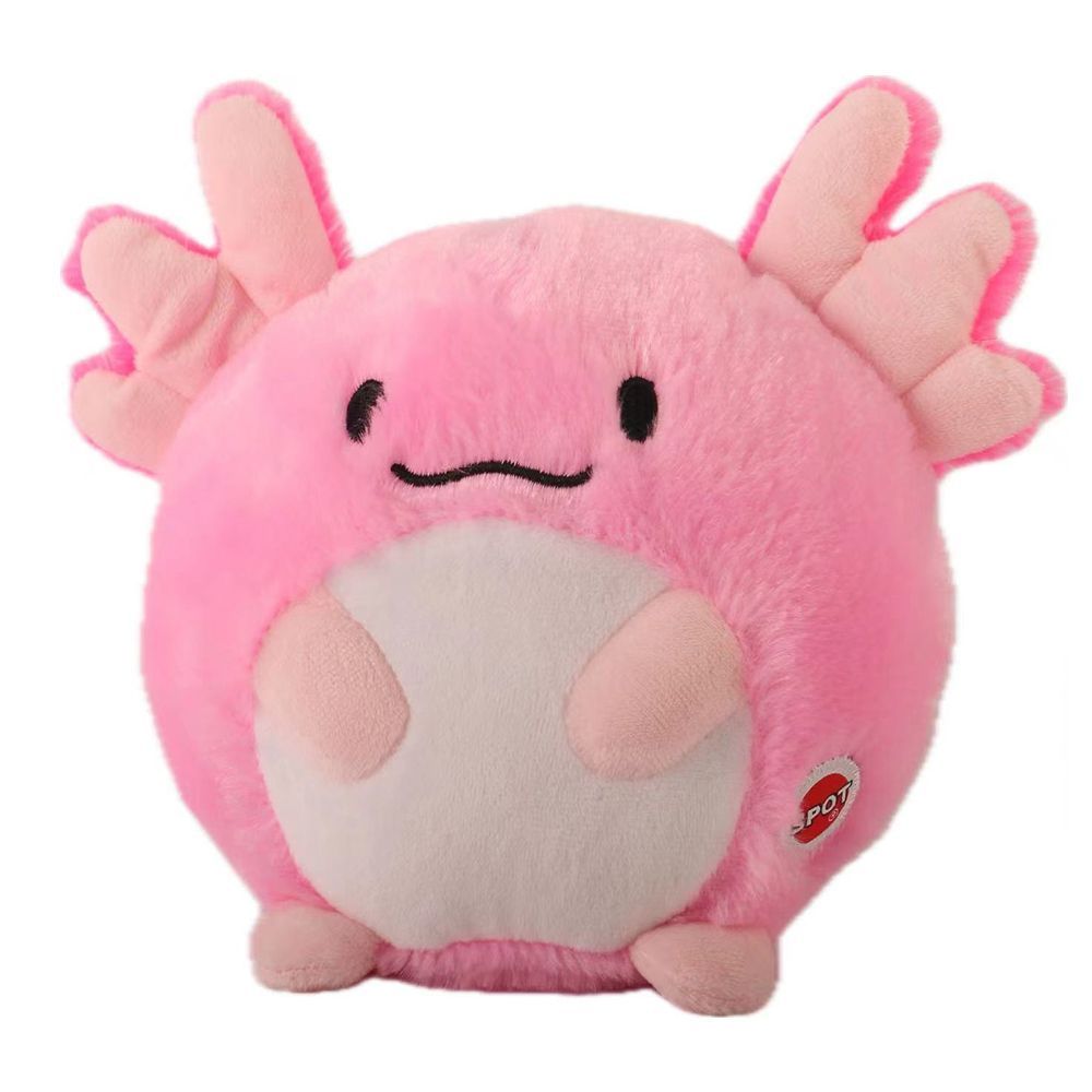 Spot Axolotl Butterball Dog Toy - Soft Squeaky Plush for Interactive Play & Cuddles - Assorted