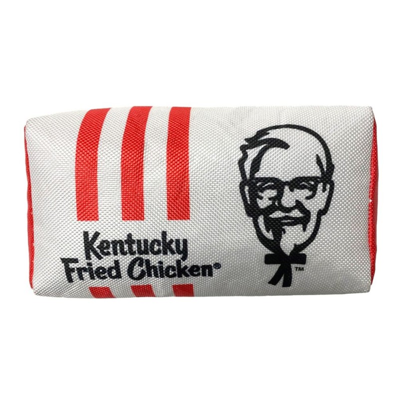 Spot KFC Chicken Box Dog Toy - Soft Squeaky Crinkle Plush for Snuggling & Playtime Fun