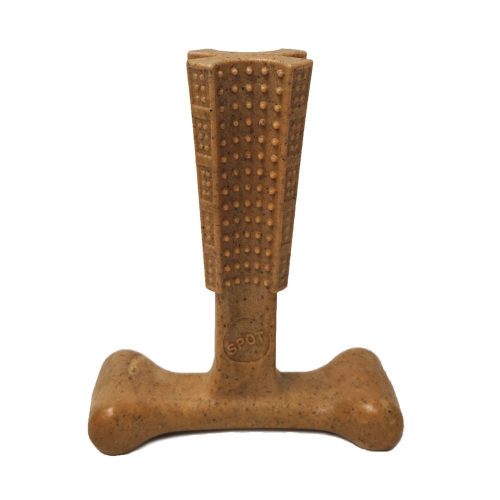 Spot Bambone Plus Chicken Dog Chew Toy - Durable Bamboo & Nylon Blend for Long Lasting Chewing