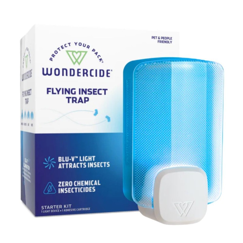 Wondercide Flying Insect Trap Starter Kit for Home - Plant Powered & Pet Safe Bug Control