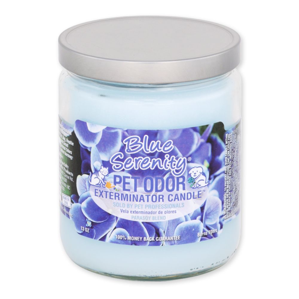 Specialty Pet 13oz Candle - Pet Odor Exterminator with Enzymes - Blue Serenity Scent