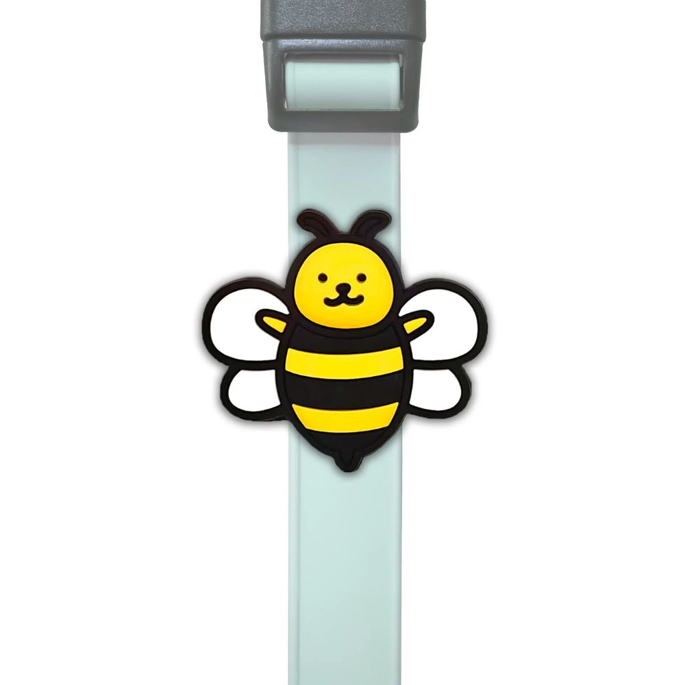Jiby Dog Crew Dog & Cat Collar Charm - Durable Silicone Accessory for Pets & People - Bumblebee