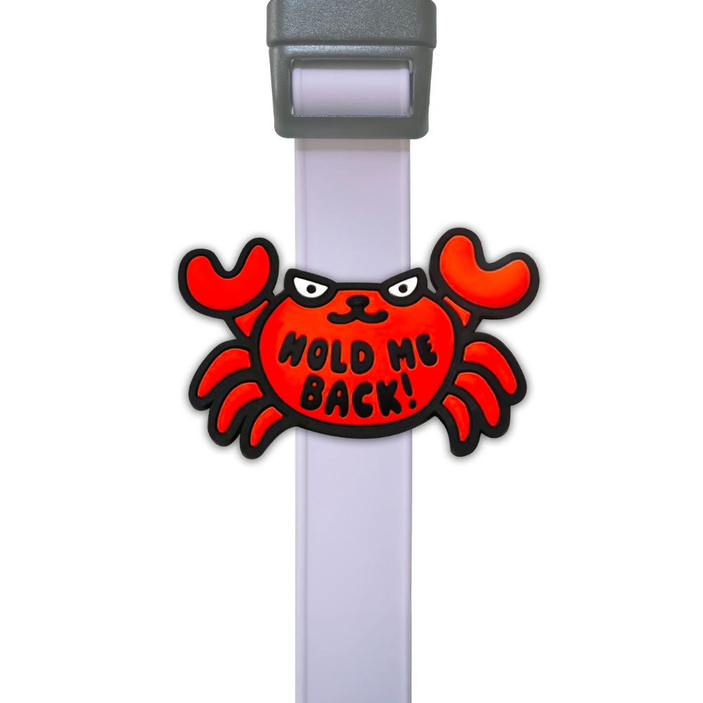 Jiby Dog Crew Dog & Cat Collar Charm - Durable Silicone Accessory for Pets & People - Crabby
