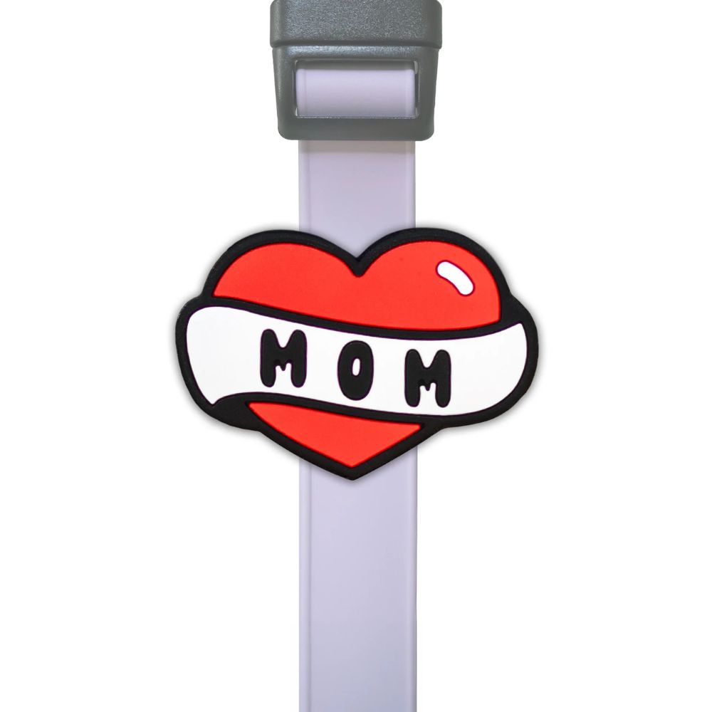 Jiby Dog Crew Dog & Cat Collar Charm - Durable Silicone Accessory for Pets & People - Mom Tattoo