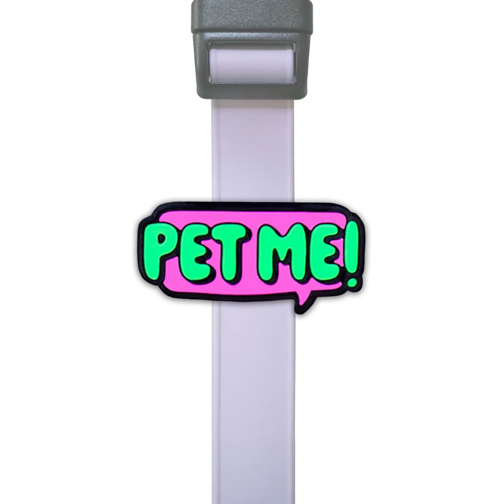 Jiby Dog Crew Dog & Cat Collar Charm - Durable Silicone Accessory for Pets & People - Pet Me