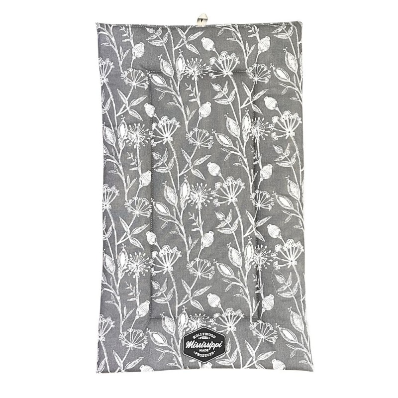Mississippi Made Snoozepad Dog Crate Mat - Daman Gray
