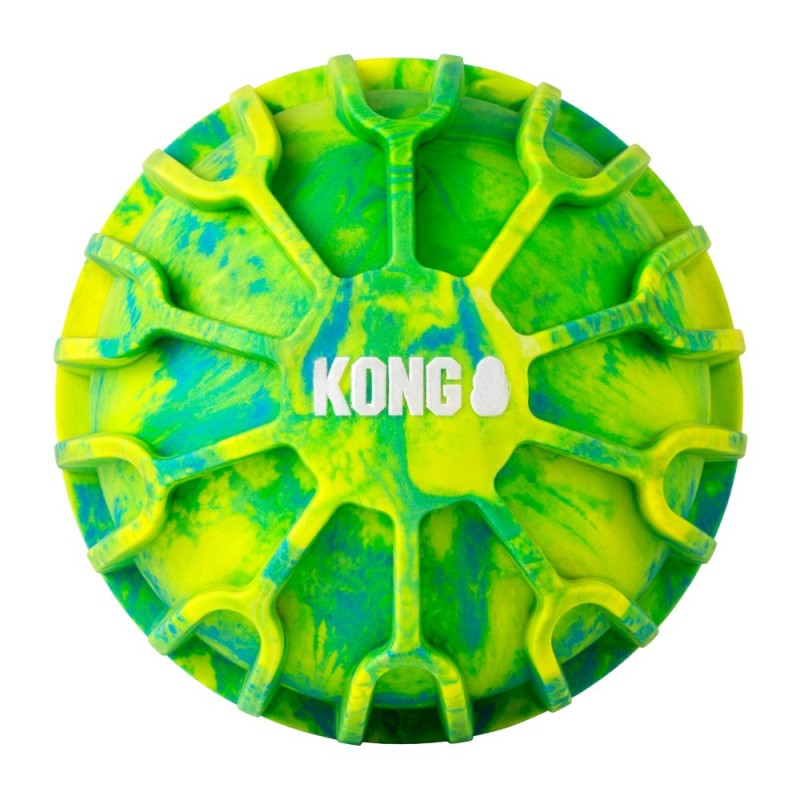 KONG Dog Toy - Durable, Bouncy & Floating Fetch Ball for Outdoor Play - FlexBall Sport Ball