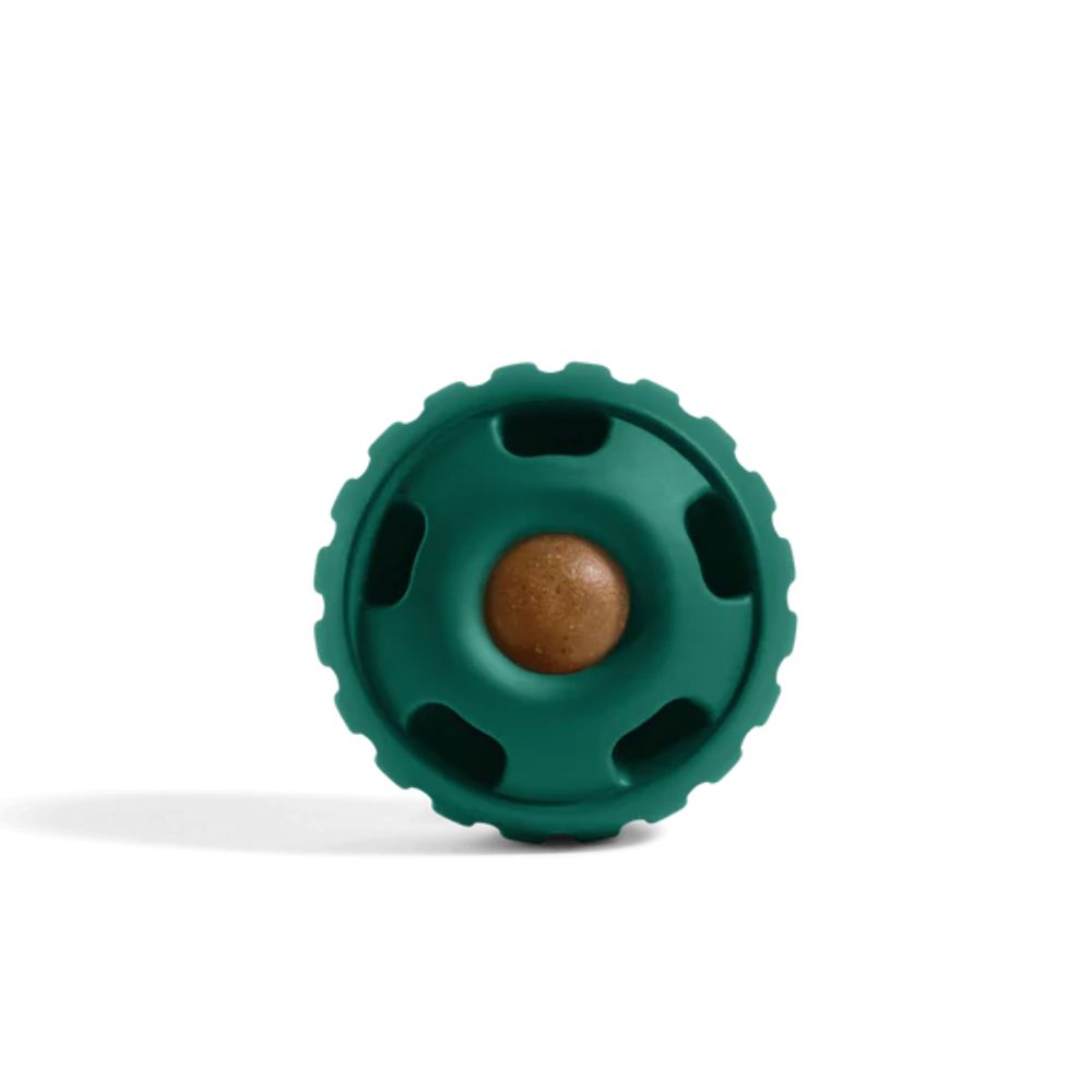 Woof Pupsicle Dog Toy - Durable Interactive Treat Dispenser for Long Lasting Enrichment - Green