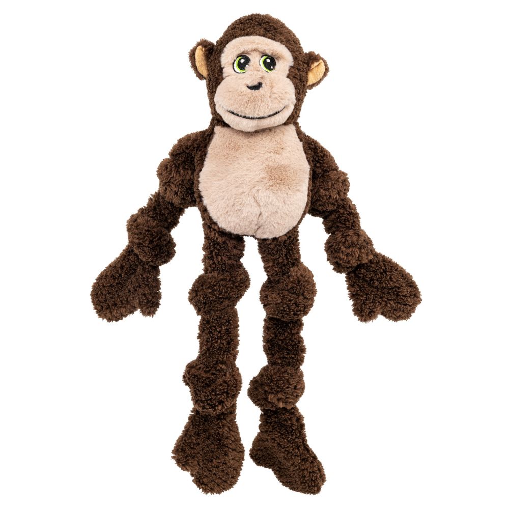 KONG Knots Dog Toy - Soft Plush with Durable Rope for Tug, Shake & Fetch Play - Monkey