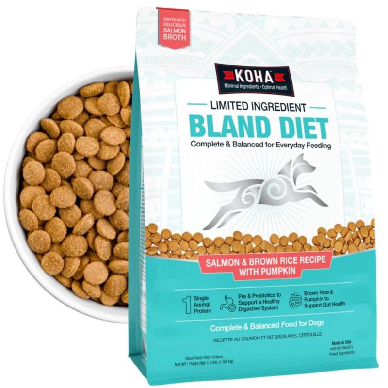 Koha Dry Dog Food Limited Ingredient Bland Diet Salmon & Brown Rice