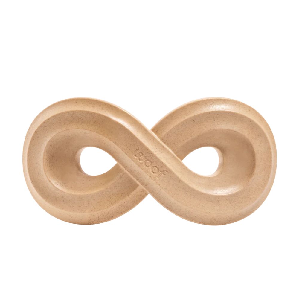 Woof HonestChew Dog Toy - Durable Plant Based Chew for Safe Long Lasting Play - Infinity Bone