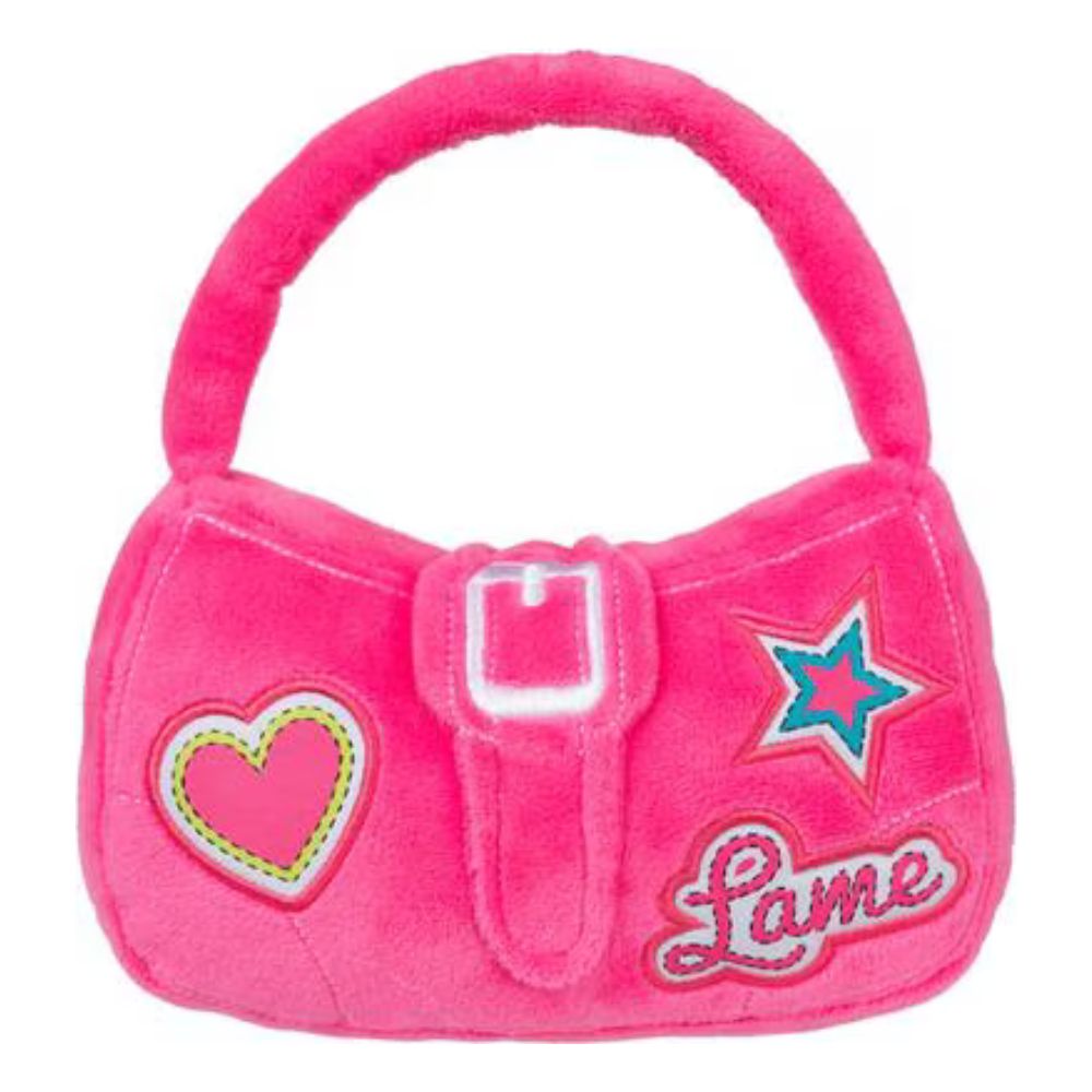 FuzzYard Plush Dog Toy - So Fetch Handbag - Soft Textures & Interactive Squeaker