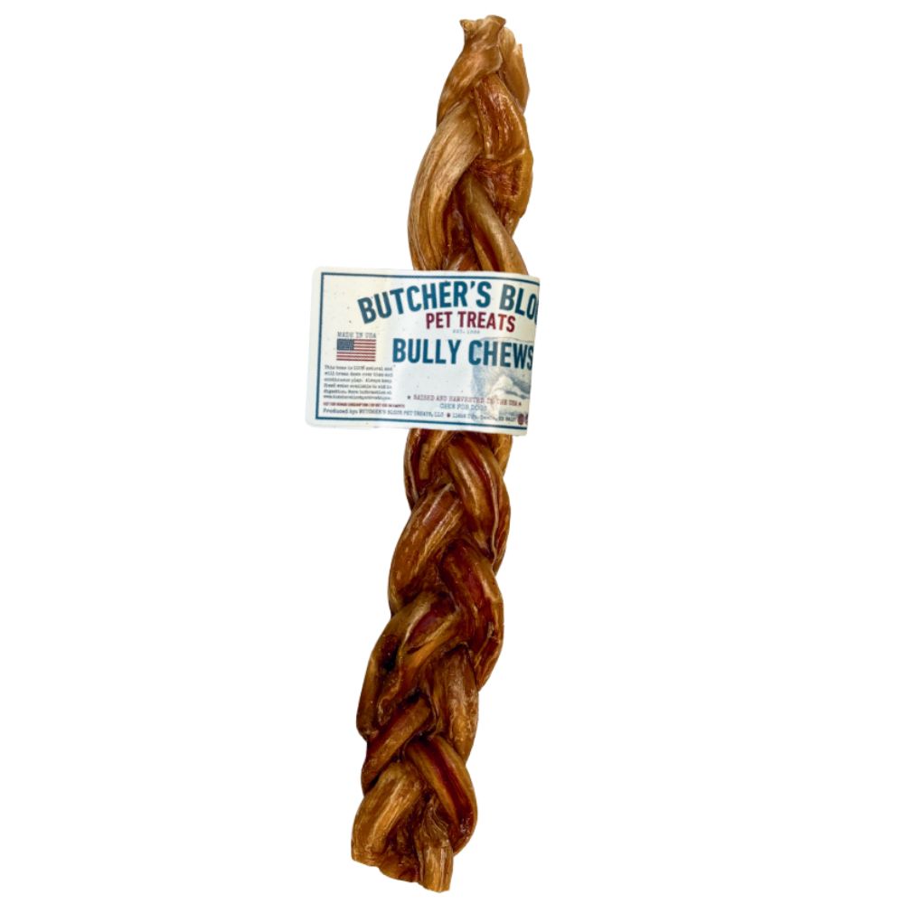 Butcher's Block Bones Steer Pizzle Dog Chew - Single Ingredient USA Beef