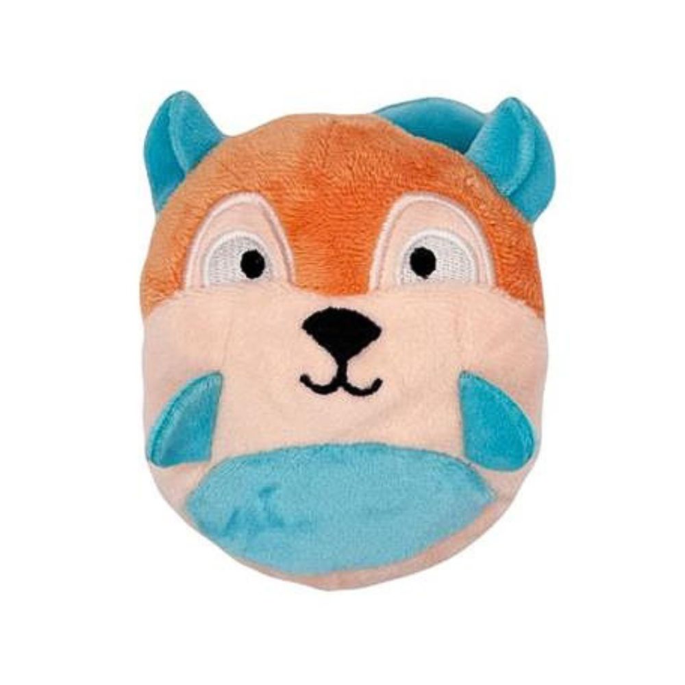 Huxley & Kent Tiny Tuff Interactive Dog Toy for Small Breeds - Soft with Squeaker for Play - Nutty Buddy