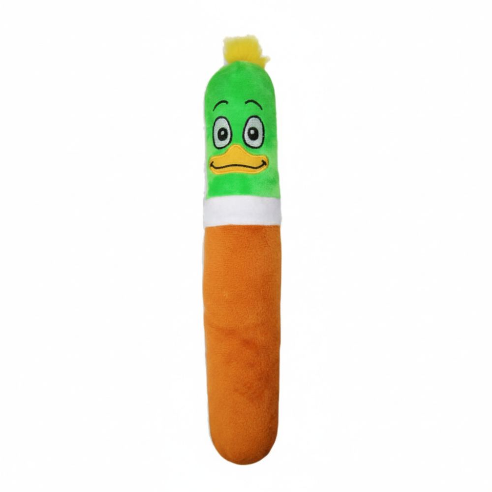 GURU Pet Company Fry Guys Plush Dog Toy - Soft Double layer Fabric with Squeaker & Crinkle - Barnyard Doug