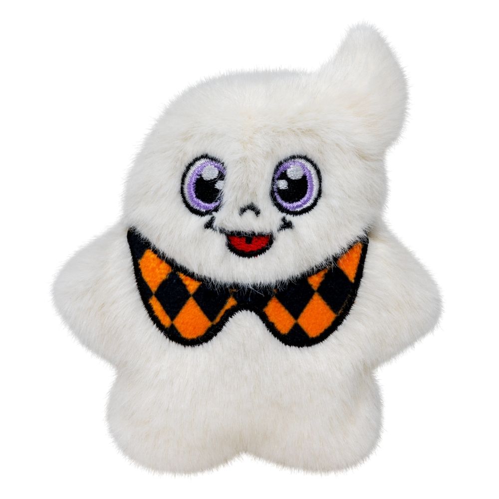 KONG Snuzzles Plush Cat Toy - Soft & Crinkly with Catnip - Halloween Ghost