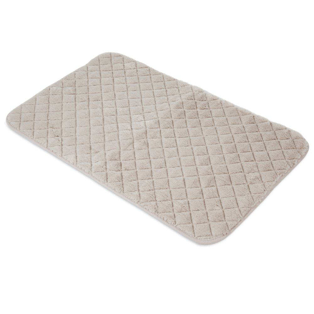 Petmate SnooZZy Dog Kennel Quilted Mat - Soft Plush Crate Pad & Travel Bed - Natural