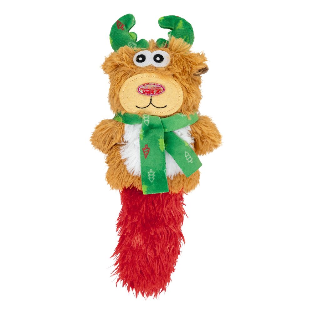 KONG Kickeroo Plush Cat Toy - Crinkle, Catnip & Cuddly for Interactive Play - Limited Edition Christmas Assorted