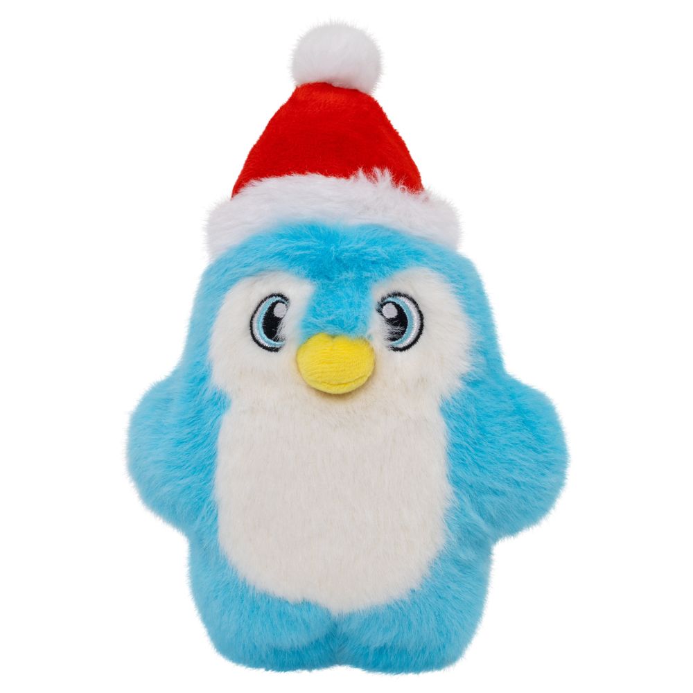 KONG Snuzzles Plush Dog Toy - Soft & Squeaky Santa Penguin