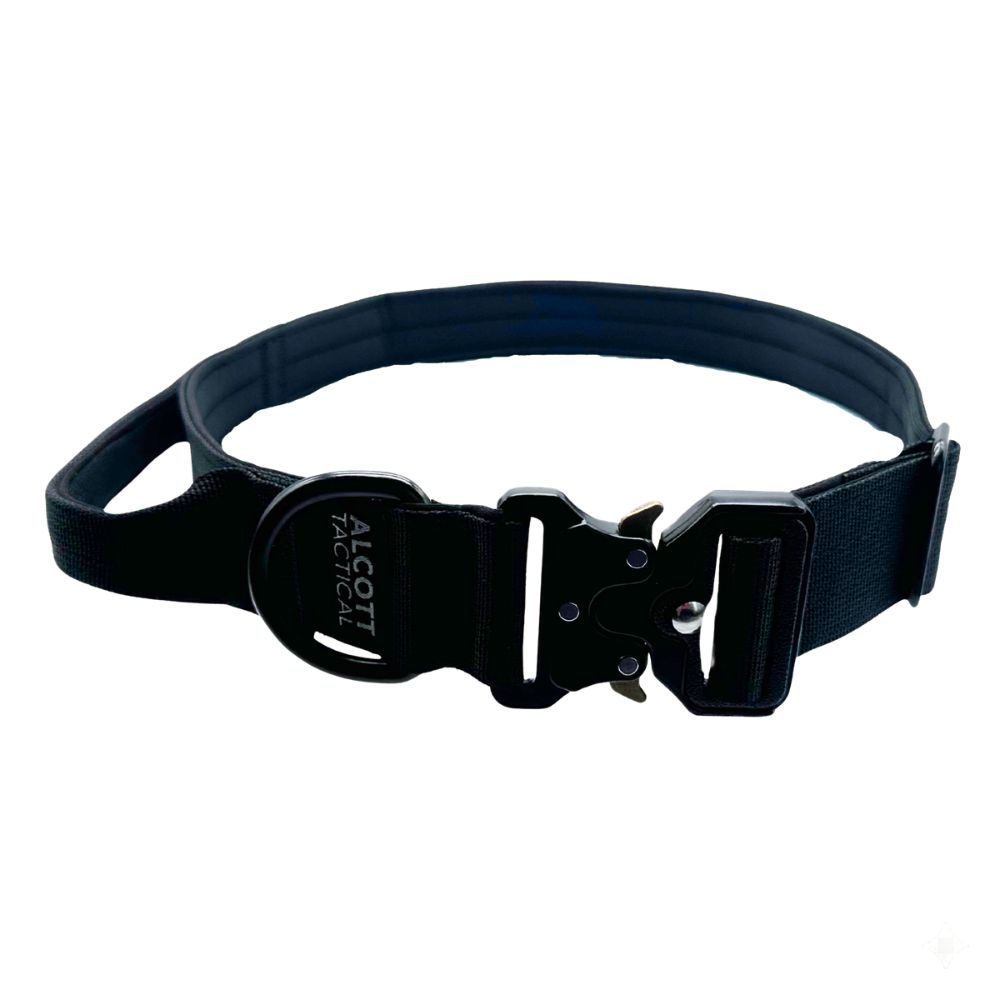 Alcott Tactical Adventure Dog Collar - Adjustable with Control Handle - Black
