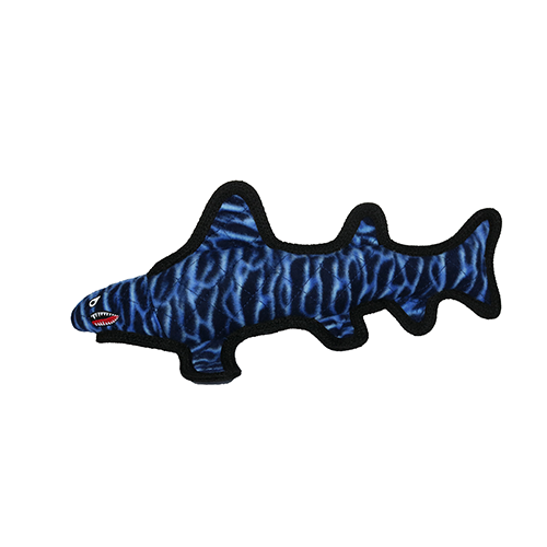 TUFFY Dog Toy - Durable Multi Layer Fabric with Squeaker for Interactive Play - Shark