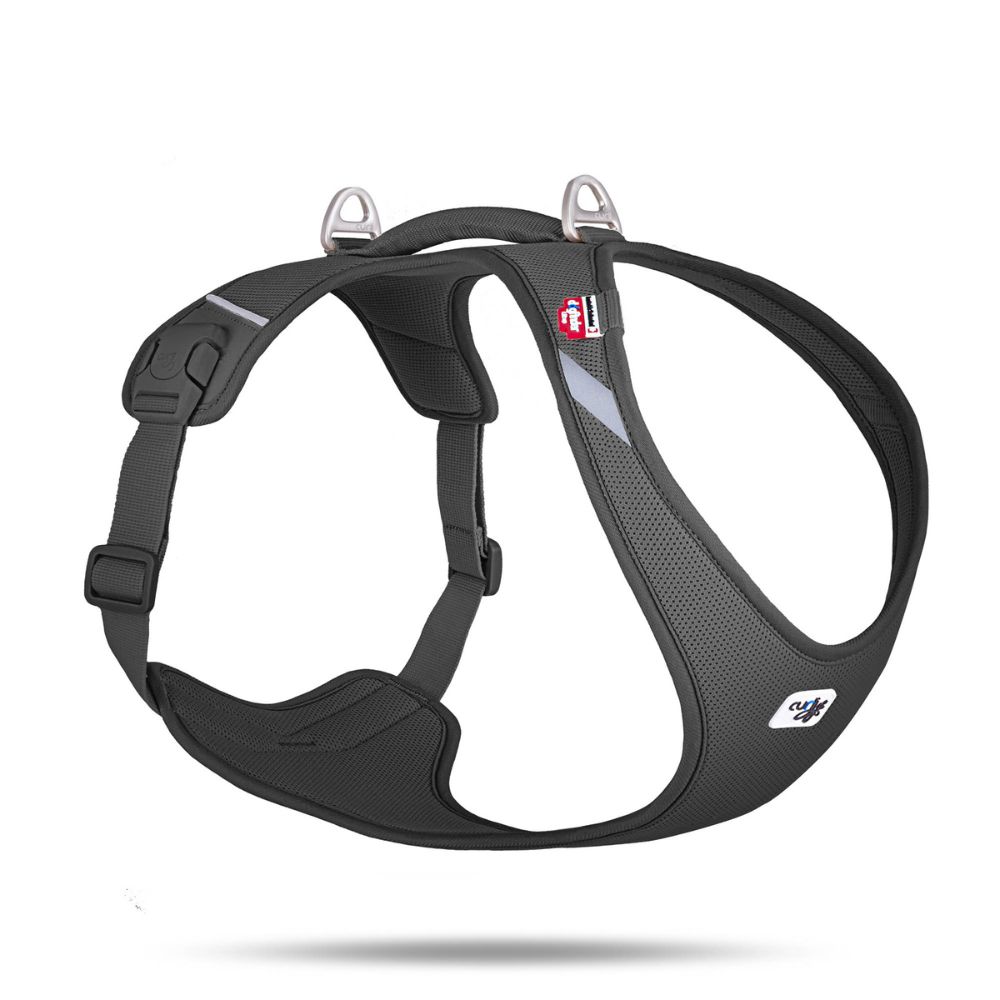 Curli Belka Air Mesh Dog Harness - Ultra Lightweight Ergonomic Control Vest for Large Dogs - Black