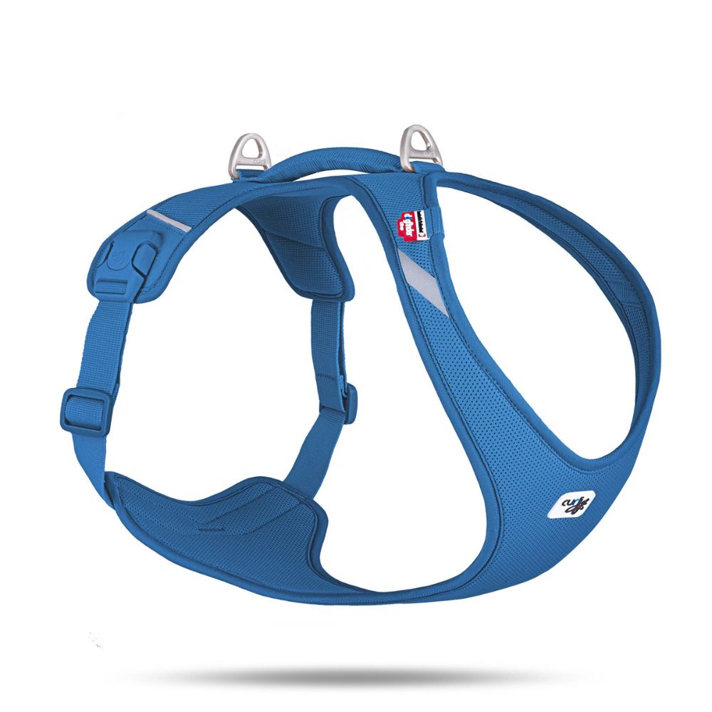 Curli Belka Air Mesh Dog Harness - Ultra Lightweight Ergonomic Control Vest for Large Dogs - Blue