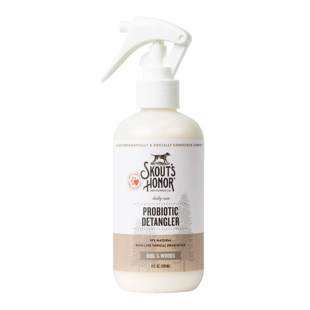 Skout's Honor Probiotic Detangler - Dog of the Woods Daily Grooming & Dematting Spray