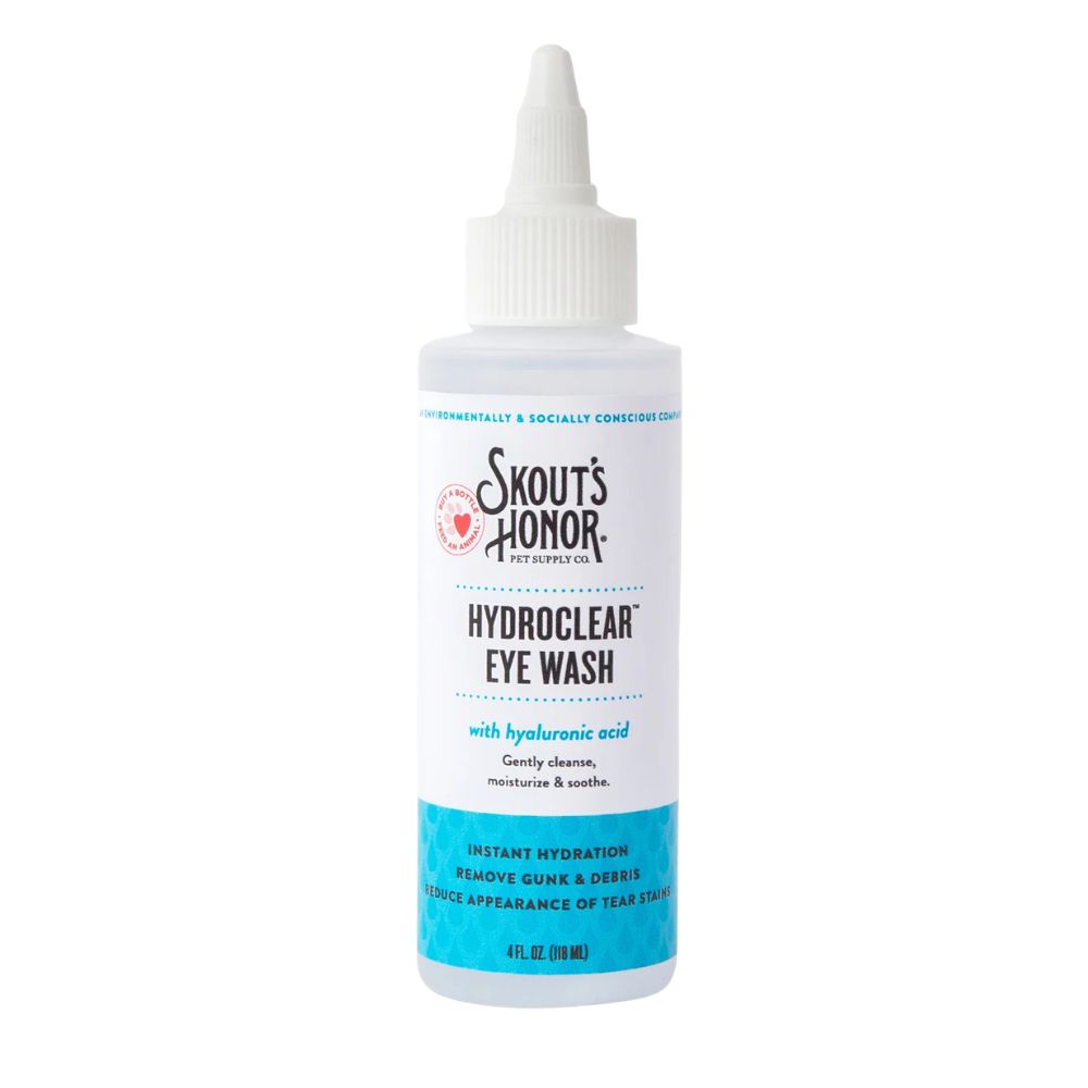 Skout's Honor HydroClear™ Eye Wash - Gentle Flushing Rinse & Tear Stain Cleaner for Dogs & Cats