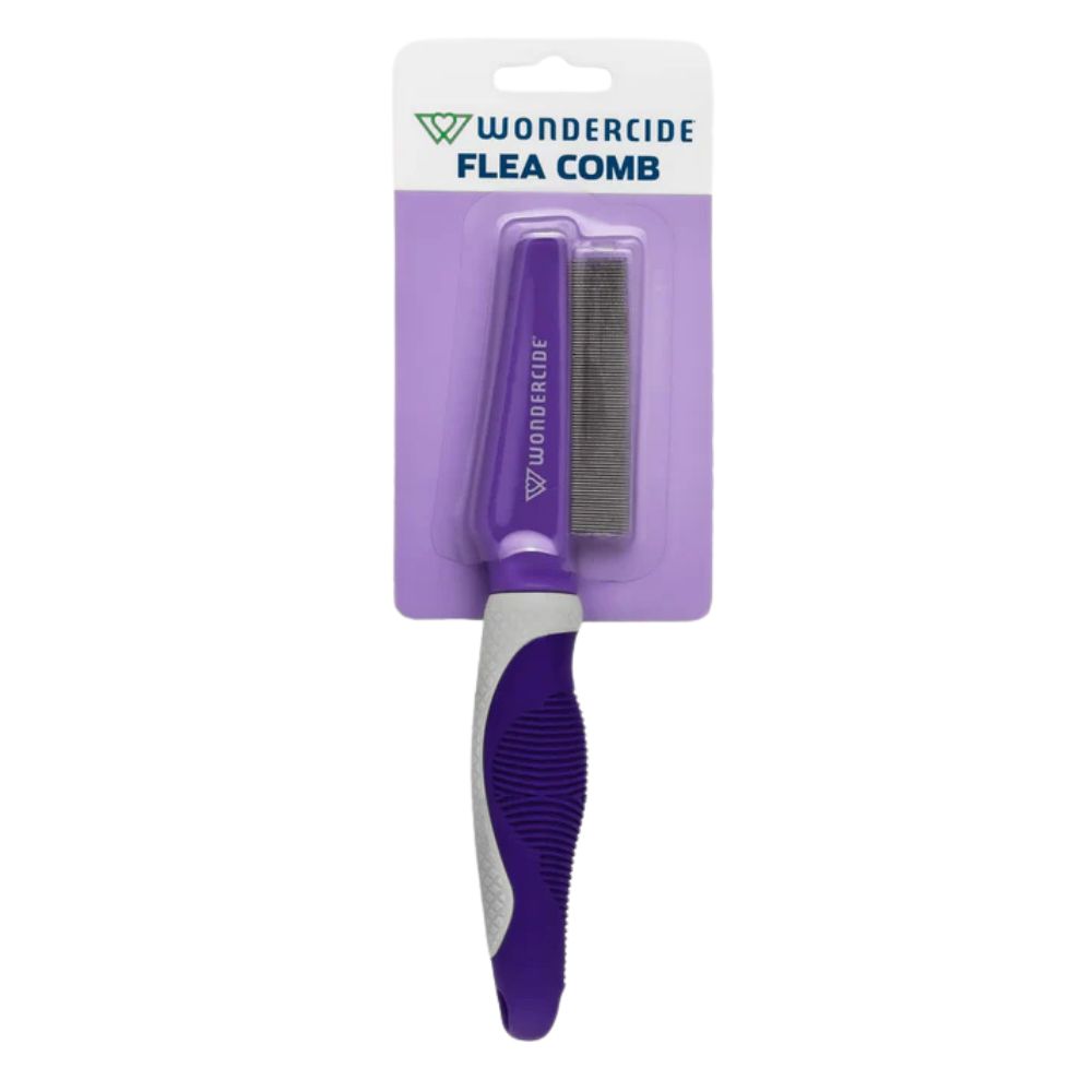 Wondercide Flea Comb for Pets - Fine-Toothed Stainless Steel Grooming Tool