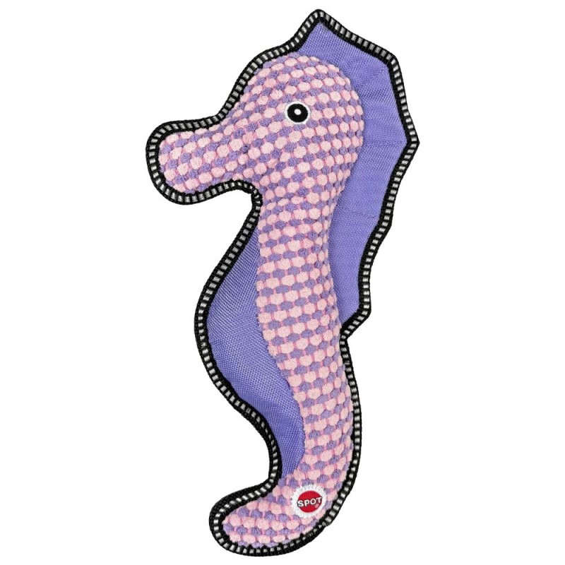 Spot Dura Fuse Seahorse Dog Toy - Durable Triple Layers with Reinforced Seams
