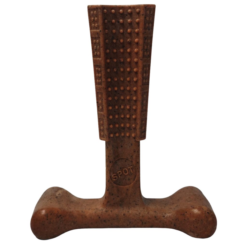 Spot Bambone Plus Beef Dog Chew Toy - Durable Bamboo & Nylon Blend for Long Lasting Chewing