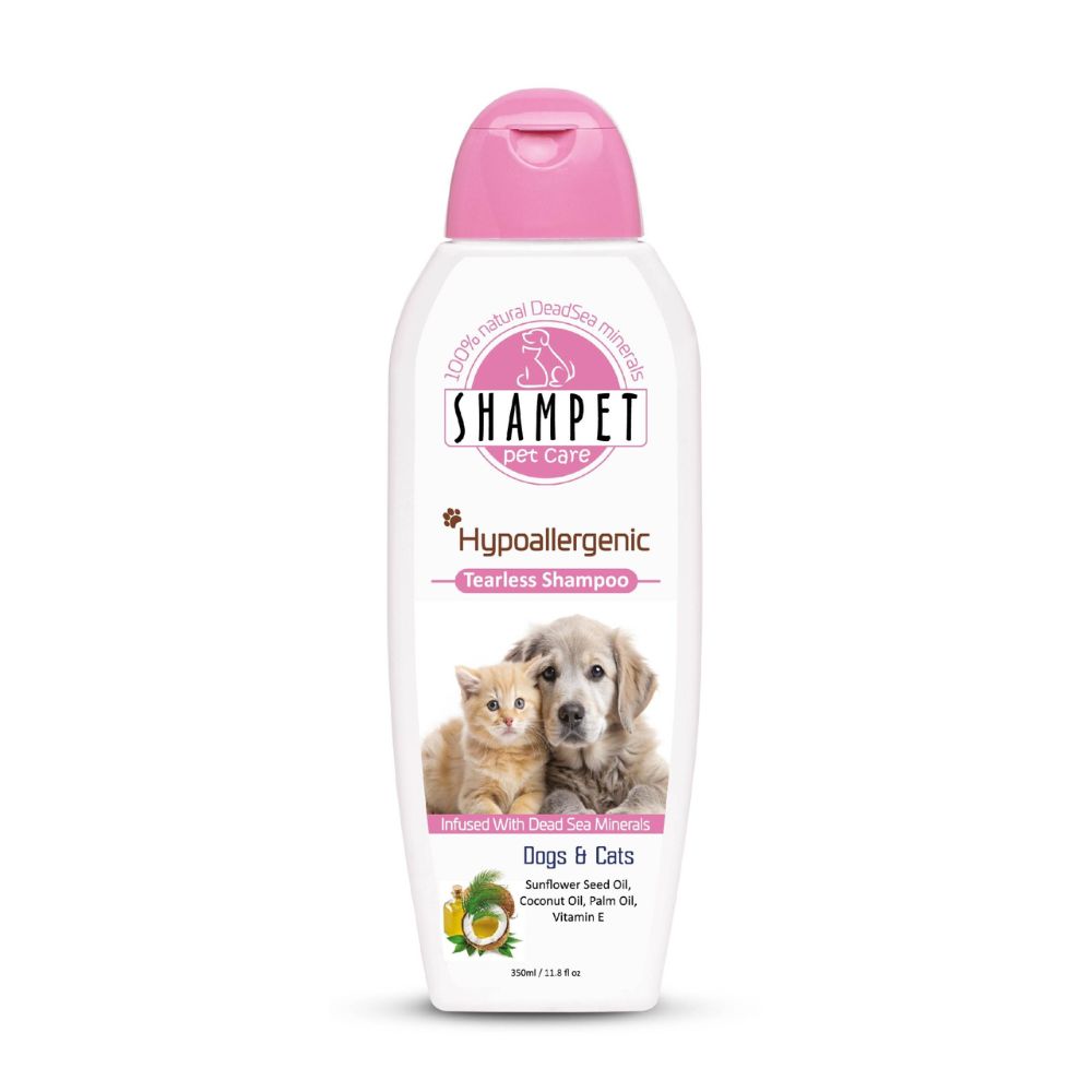 Shampet Tearless Hypoallergenic Shampoo for Dogs & Cats - Mineral Infused & Unscented