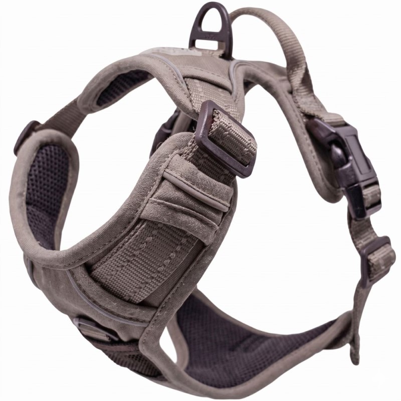 Doggie Design Venture Paw No Pull Dog Harness - Water Resistant Adventure Gear with Traffic Handle - Dried Sage