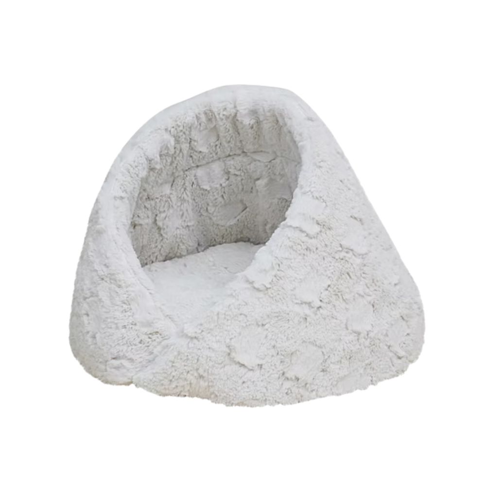PetPals Rose Cradle Pet Bed - Plush Calming Raised Edge Cat Tree Attachment Bed
