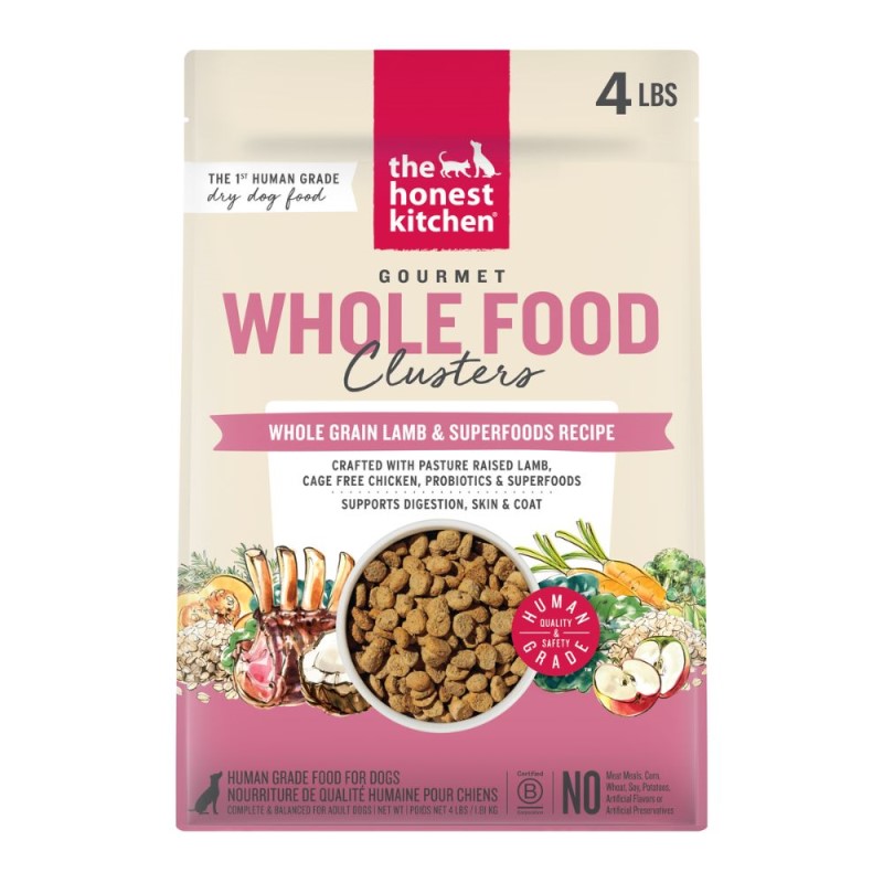 The Honest Kitchen Gourmet Wholefood Clusters Dry Dog Food - Whole Grain Lamb & Superfoods Recipe