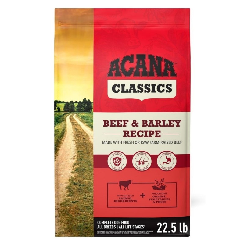 ACANA Classics Dry Dog Food - Protein Rich with Wholesome Grains - Beef & Barley Recipe