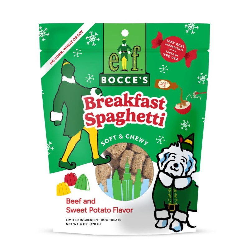 Bocce's Bakery Soft & Chewy Dog Treats - Breakfast Spaghetti Beef & Sweet Potato Flavor
