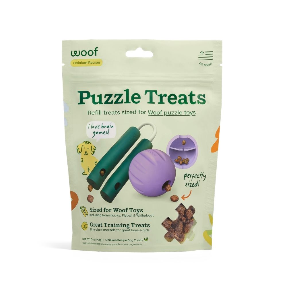 Woof Puzzle Training Treats - Refill Dog Treats Sized for Woof Puzzle Toys - Chicken Recipe