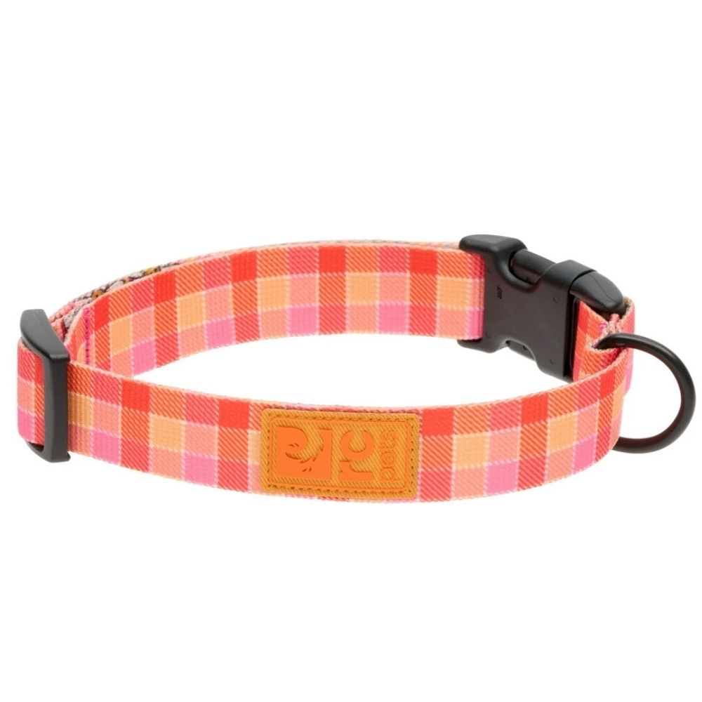 RC Pets Eco Friendly Dog Collar - Lightweight Recycled Webbing & Rust Resistant Hardware - Gleeful Gingham
