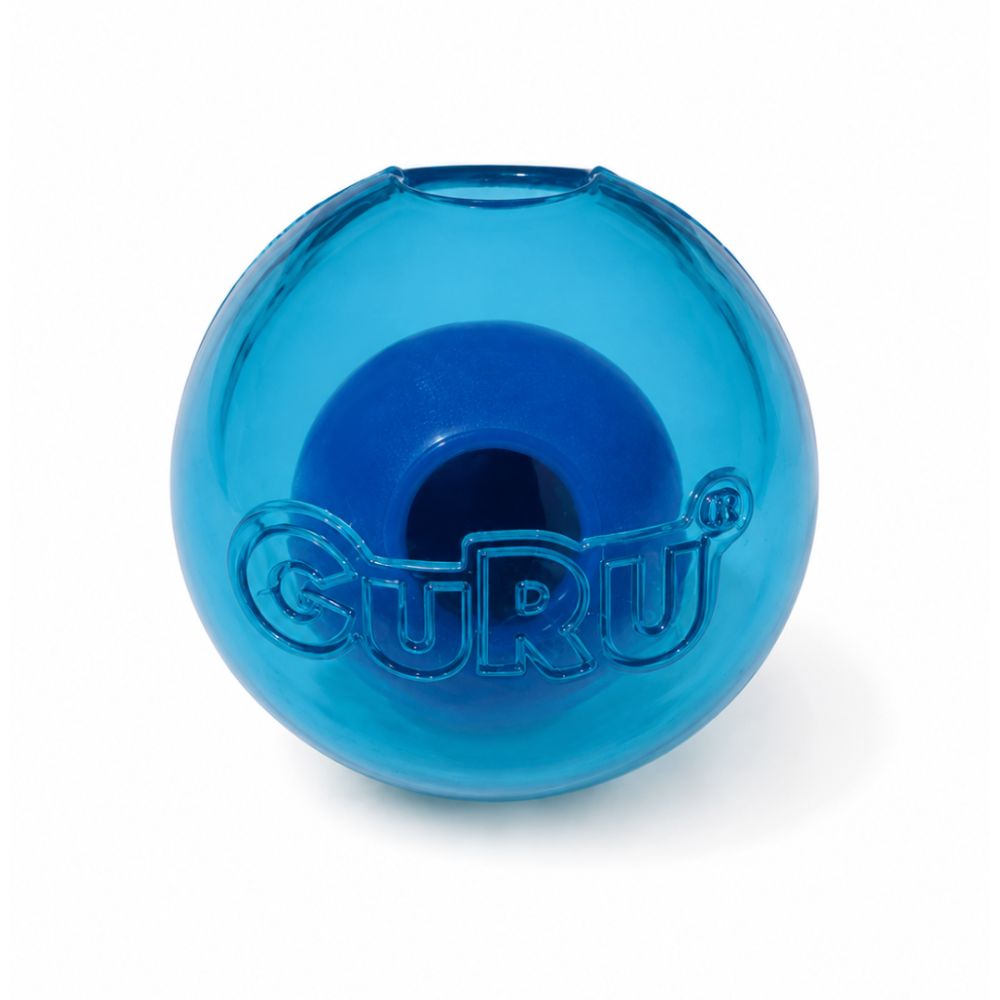 GURU Pet Company Treat Dispensing Cat Toy - Interactive, Enrichment & Dishwasher Safe - Cat Treat Ball
