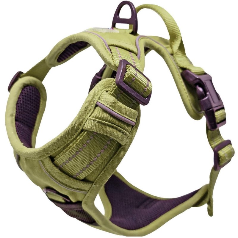 Doggie Design Venture Paw No Pull Dog Harness - Water Resistant Adventure Gear with Traffic Handle - Aspen