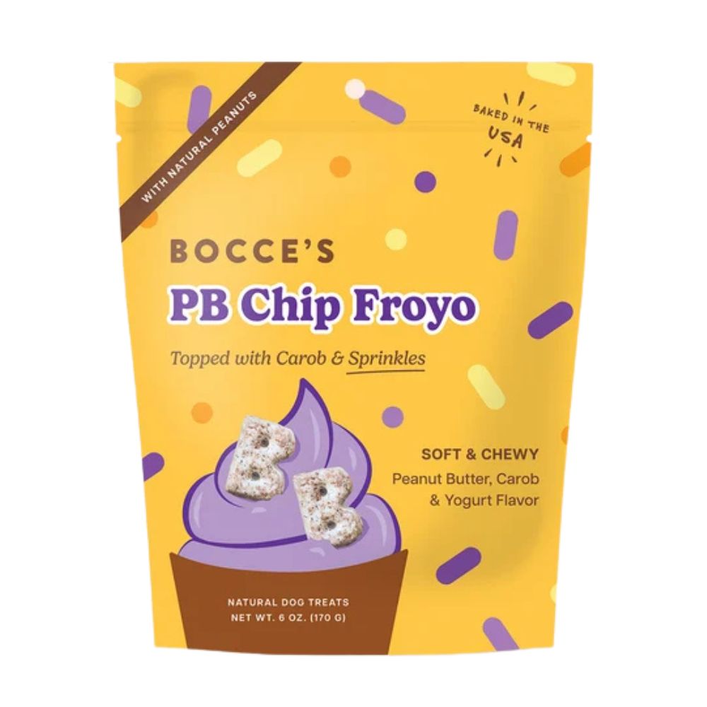 Bocce's Bakery Soft & Chewy Dog Treats - PB Chip Froyo