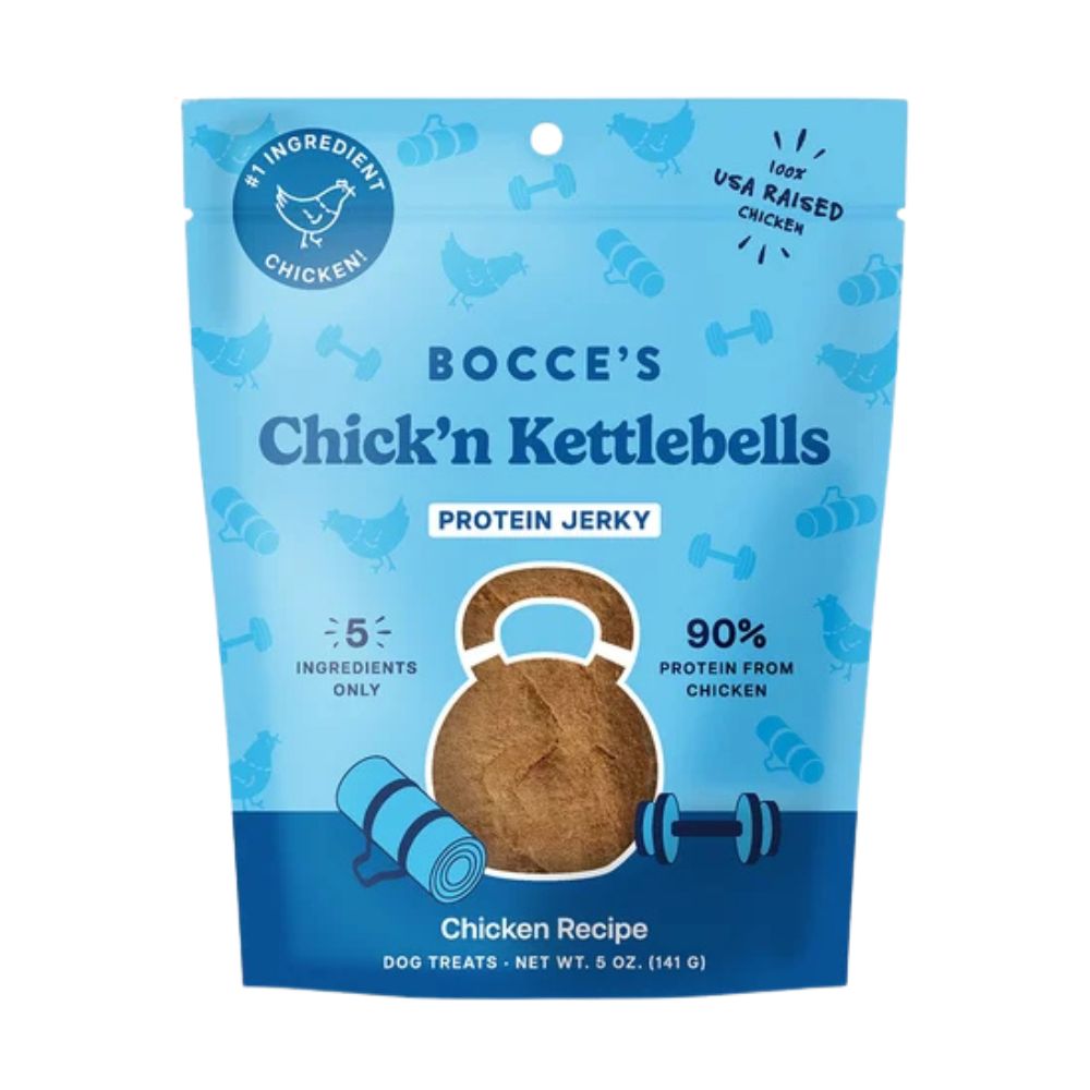 Bocce's Bakery Protein Jerky Cuts Dog Treats - Chick'n Kettlebells