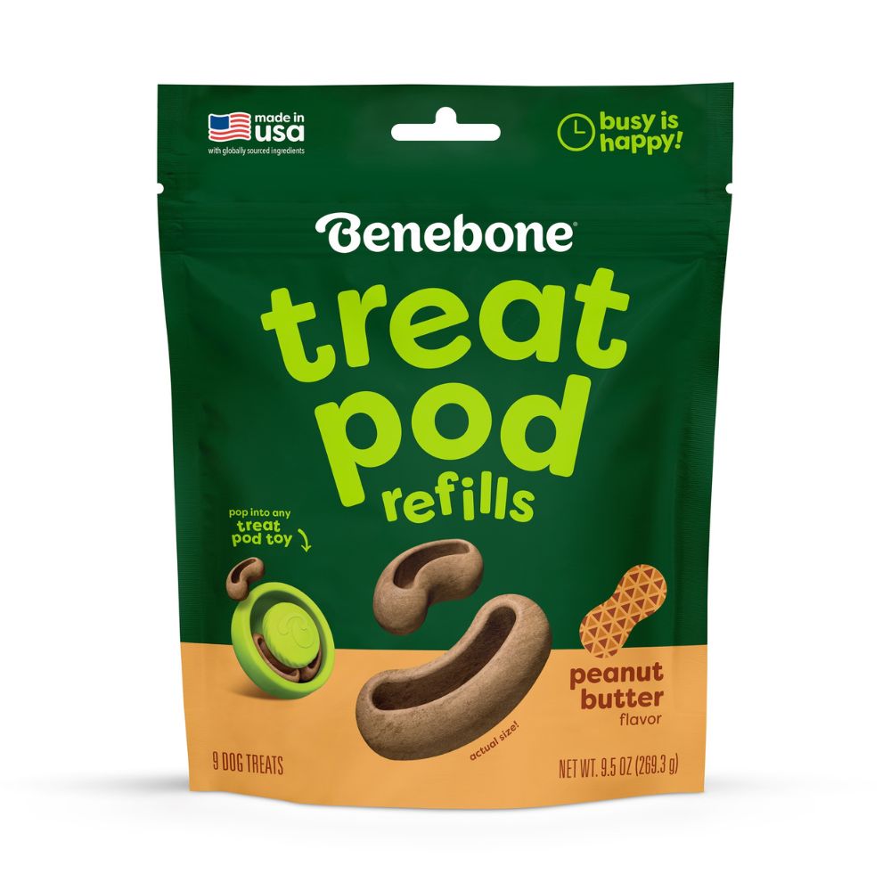 Benebone Treat Pod Refills for Interactive Dog Toys - No Prep & Mess Free Enrichment - Peanut Butter Flavor
